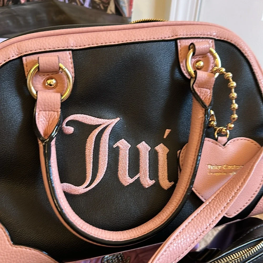 Juicy couture black and pink bowler bag - crossbody and handbag - Picture 4 of 4